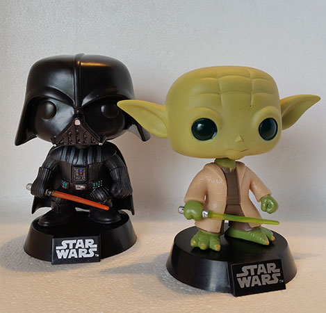 Figuras Pop Star Wars Darth Vader y Yoda